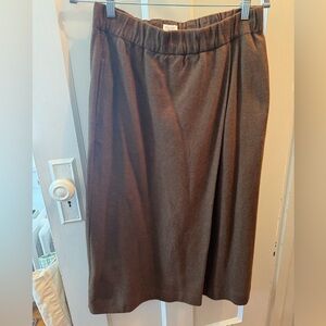 Toast UK wool/cotton midi skirt US 10